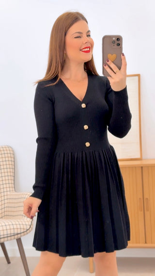 VESTIDO PUNTO BOTONES
