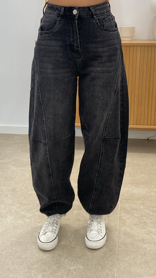 PANTALÓN BOMBACHO  DENIM OSCURO