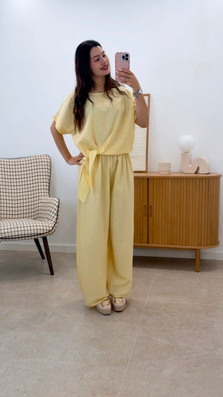 CONJUNTO LISO ANUDADO