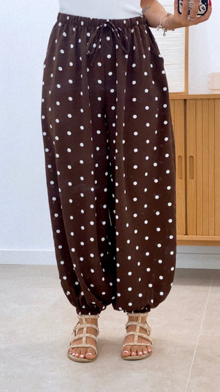 PANTALÓN LUNARES BOMBACHO