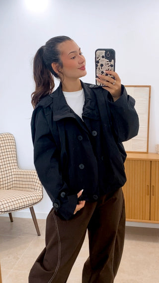 GABARDINA BOMBER CORTA