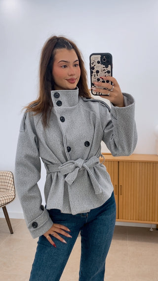 CHAQUETA DE PAÑO ABOTONADA