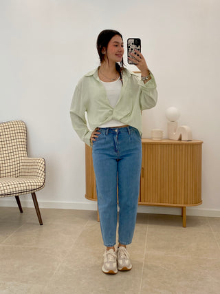 TOP + CAMISA ANUDADA