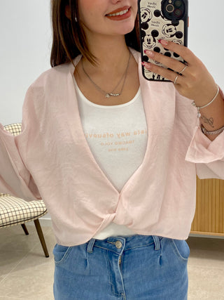 TOP + CAMISA ANUDADA