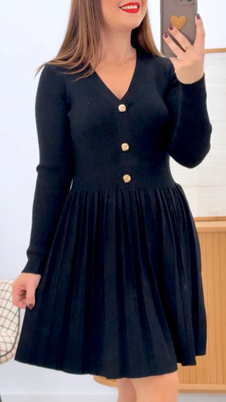 VESTIDO PUNTO BOTONES