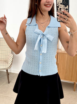 CHALECO LAZO Y BOTONES BRILLANTES