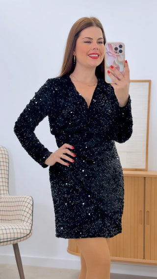VESTIDO CRUZADO LENTY NAVIDAD