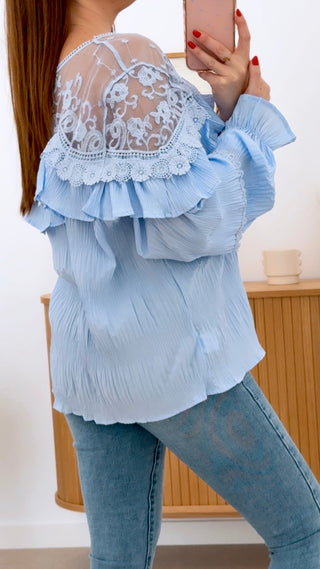 CAMISA BAMBULA ENCAJE