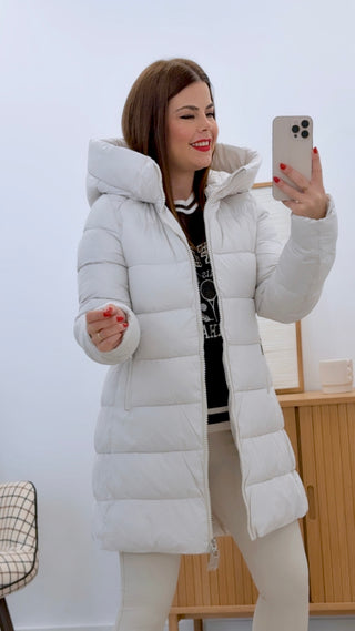 CHAQUETA ACOLCHADA BEIGE