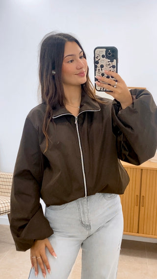 CHAQUETA CREMALLERA BOMBACHA