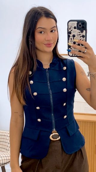 CHALECO MILITAR ELEGANTE