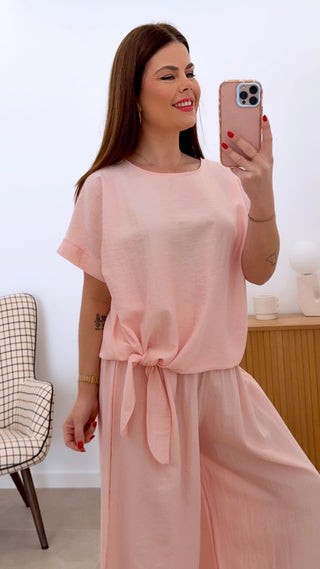 CONJUNTO LISO ANUDADO