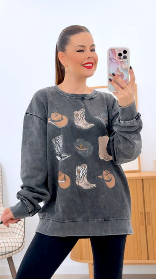 SUDADERA COWGIRL