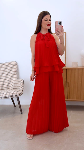 CONJUNTO PLISADO LISO