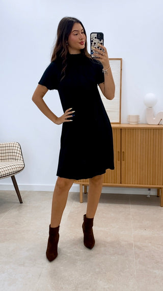 VESTIDO PUNTO MANGA CORTA