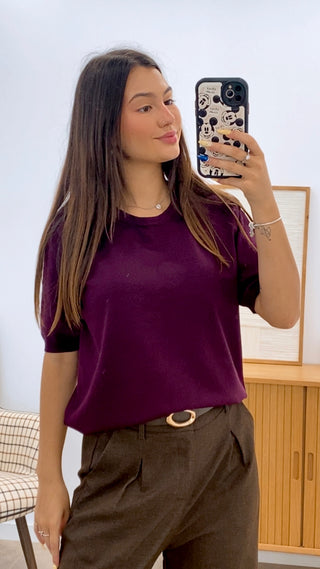 CAMISETA MANGA CORTA PUNTO