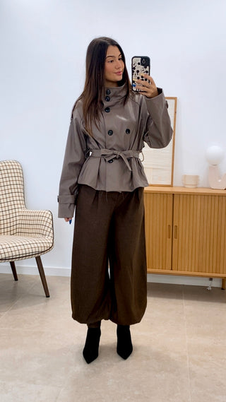 CHAQUETA POLIPIEL BOTONES