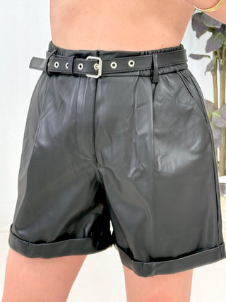 SHORT POLIPIEL NEGRO