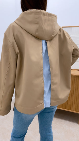 GABARDINA CORTA COMBINADA