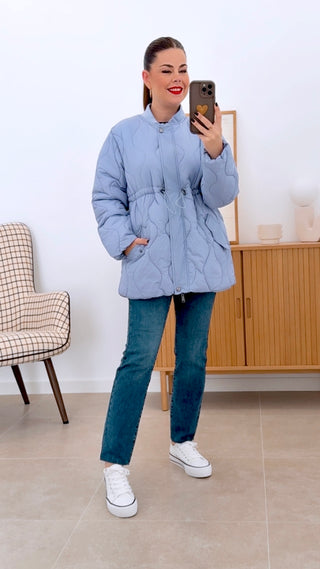 CHAQUETA LIGERA CELESTE