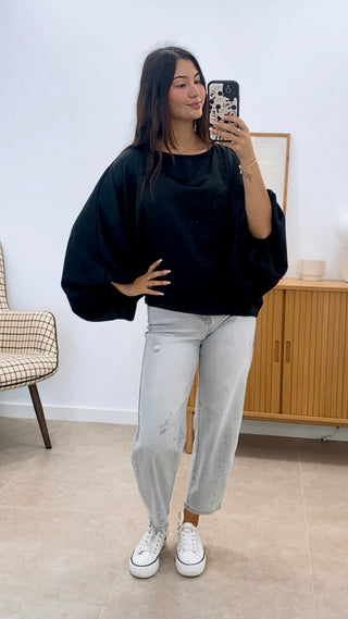BLUSA MURCIÉLAGO LISA