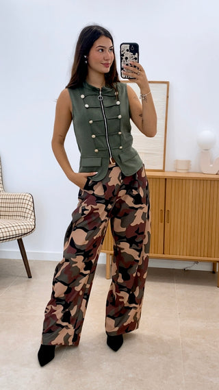 CHALECO MILITAR ELEGANTE