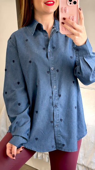 CAMISA DENIM CORAZONES