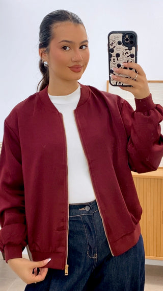 BOMBER SATINADA