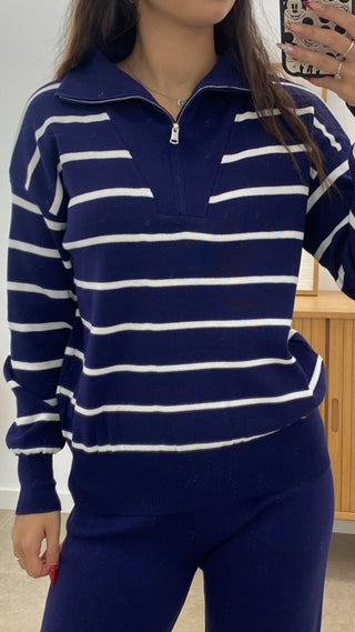 CONJUNTO RAYAS FINAS CREMALLERA