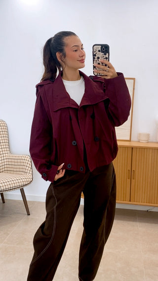 GABARDINA BOMBER CORTA