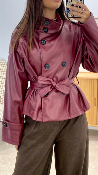 CHAQUETA POLIPIEL BOTONES