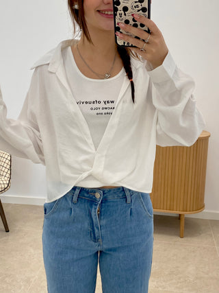 TOP + CAMISA ANUDADA