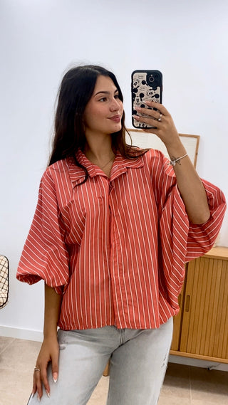 CAMISA LÍNEAS MANGA