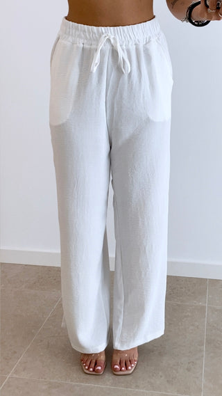 PANTALÓN LISO CINTURA ENGOMADA