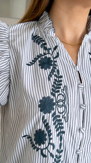 CAMISA RAYADA SIN MANGAS