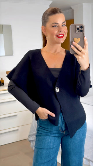 CARDIGAN BOTÓN DORADO