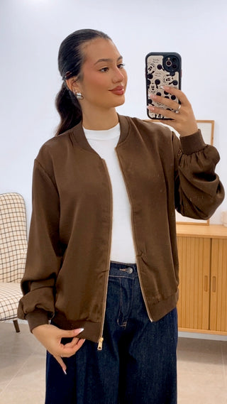 BOMBER SATINADA
