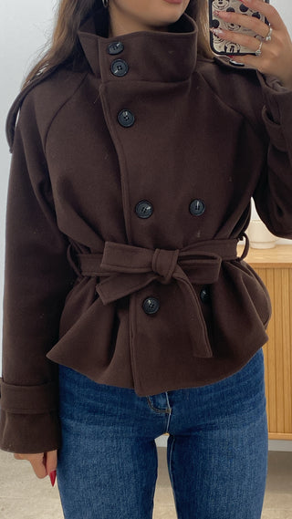 CHAQUETA DE PAÑO ABOTONADA