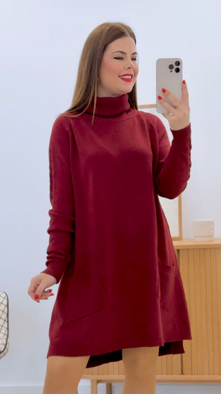 VESTIDO CUELLO BOLSILLOS