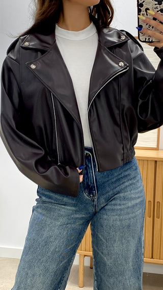 CHAQUETA POLIPIEL CREMALLERA LATERAL