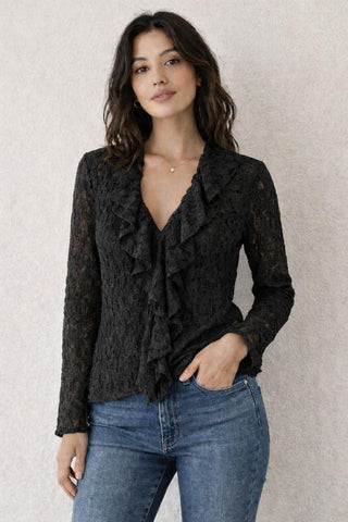 BLUSA VOLANTE ENCAJE