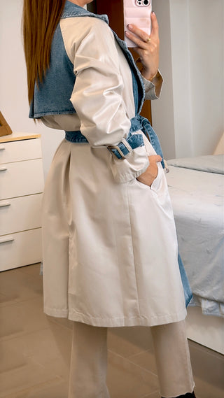 GABARDINA COMBINADA DENIM