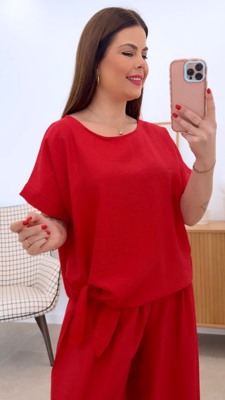 CONJUNTO LISO ANUDADO