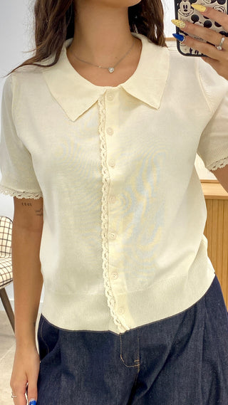 CAMISETA PUNTO CUELLO SOLAPADO