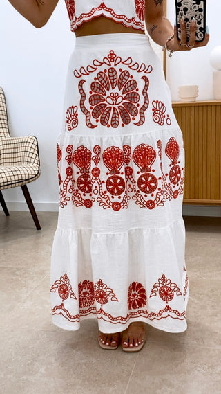 CONJUNTO TOP + FALDA BELINDA