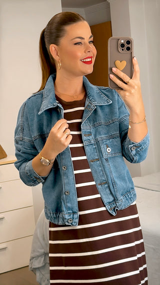 CHAQUETA DENIM OVERSIZE