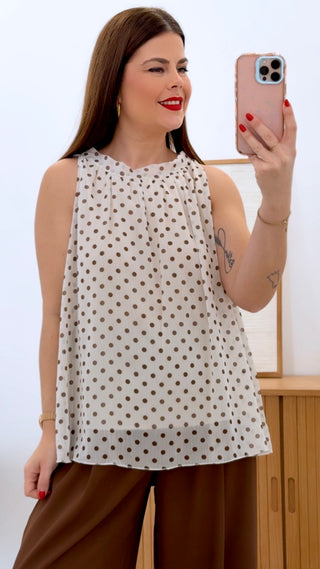 BLUSA LUNARES CON FORRO