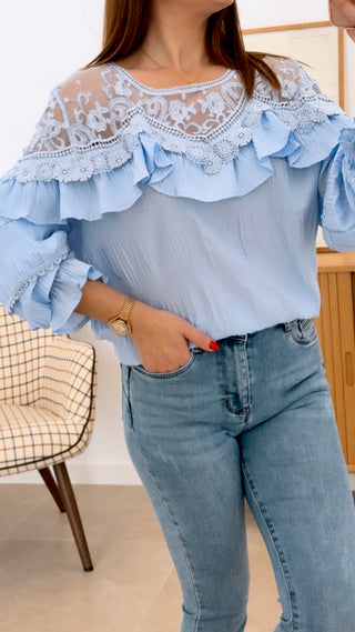 CAMISA BAMBULA ENCAJE