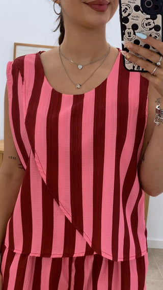 CONJUNTO CORTO RAYAS