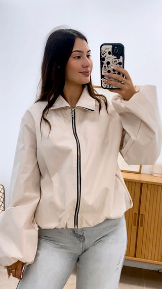 CHAQUETA CREMALLERA BOMBACHA